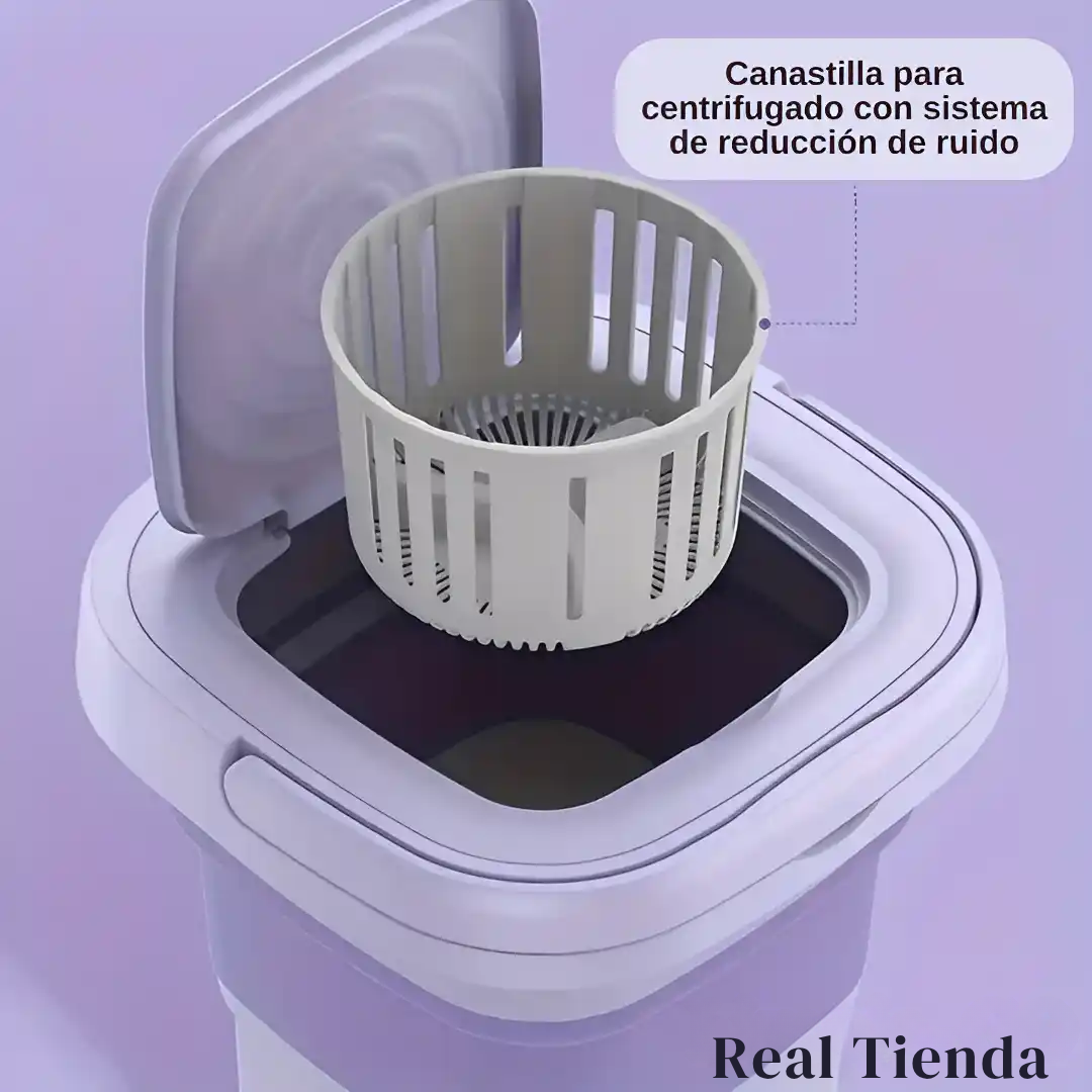 Mini lavadora y secadora plegable