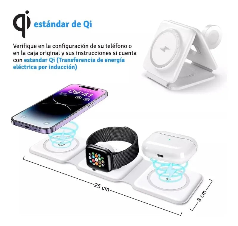 Cargador Magnetico 3 en 1